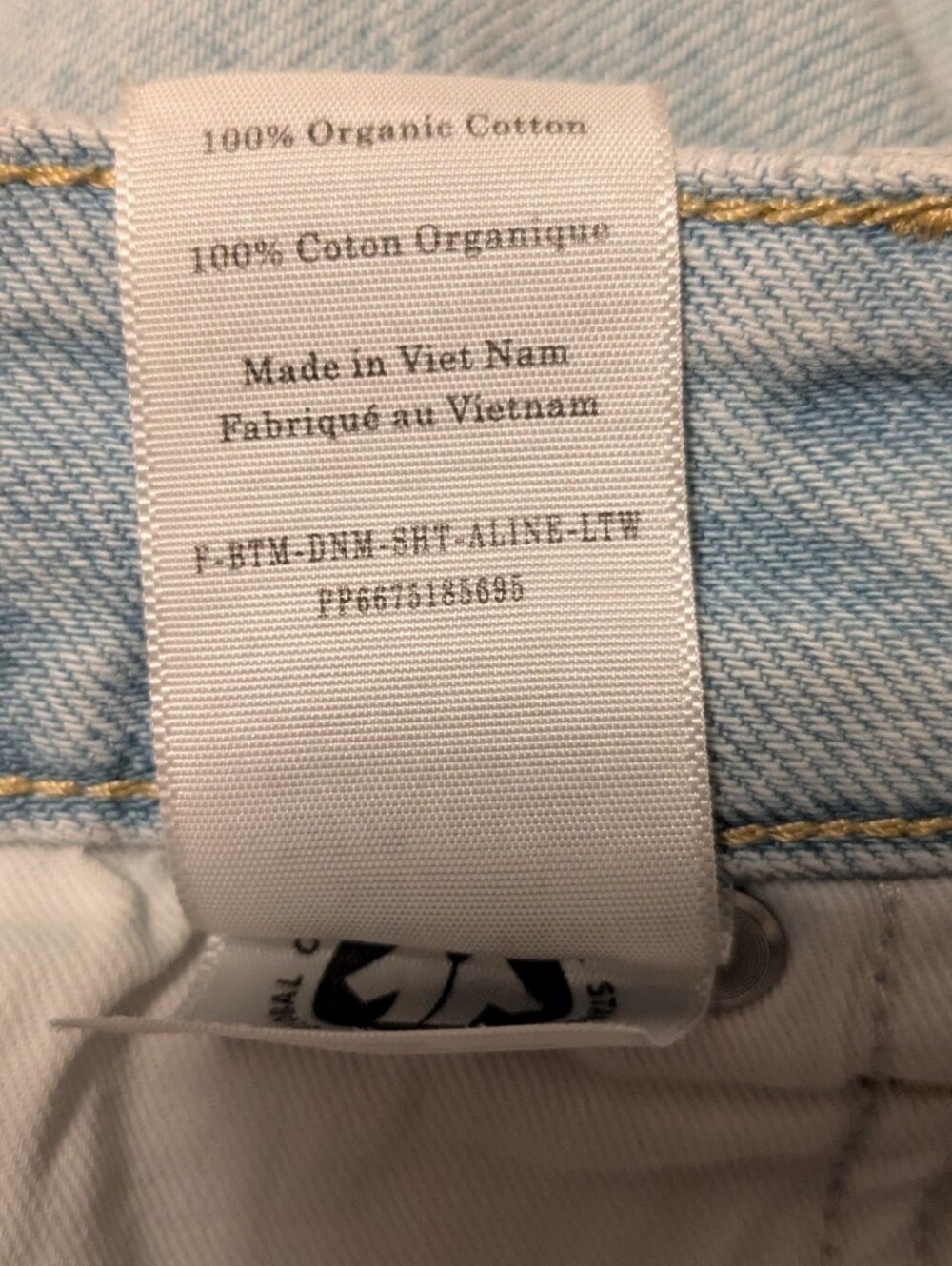 Everlane The A-Line Denim Short In Light Indigo Size 31 - Picture 12 of 13
